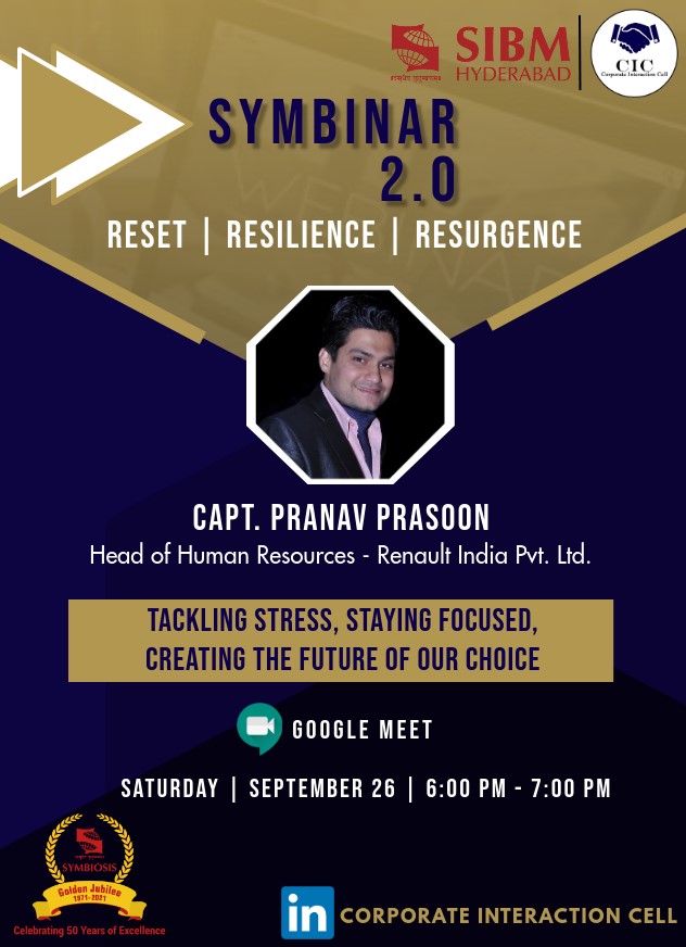 Symbinar 2.0 Series - Capt. Pranav Prasoon